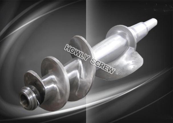 Screw for rubber extruder machine